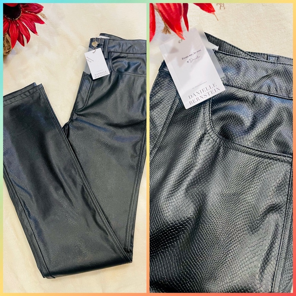Danielle Bernstein Black Ankle Flare Jean